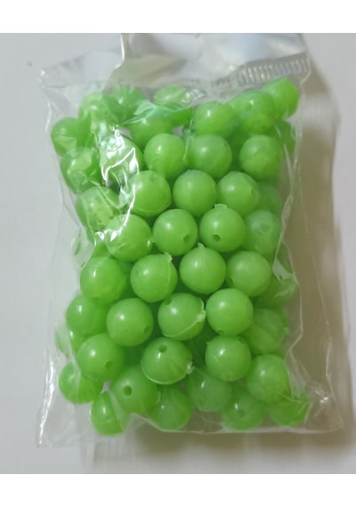 Silikon Boncuk Soft 100 Adet Yeşil