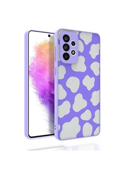 Galaxy Uyumlu A73 Kılıf Desenli Kamera Korumalı Parlak Nora Kapak - No6 NO6 No6