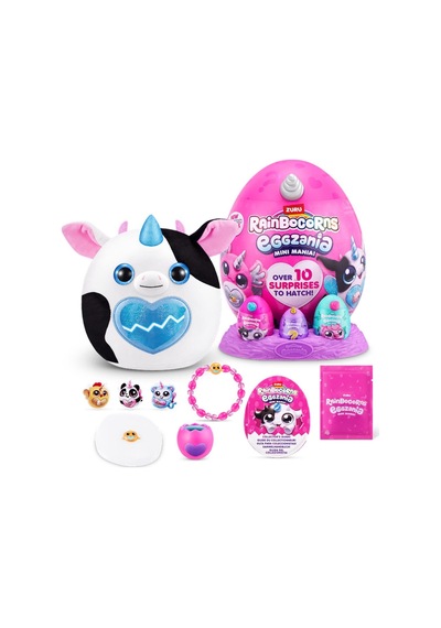 Rainbocorns Mini Yumurta Eggzania Sürpriz Peluş Oyuncak Renkli