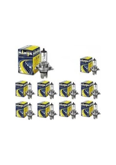 12V H4 55W Halojen Ampul 10 Adet Narva Germany Koku Hediyeli