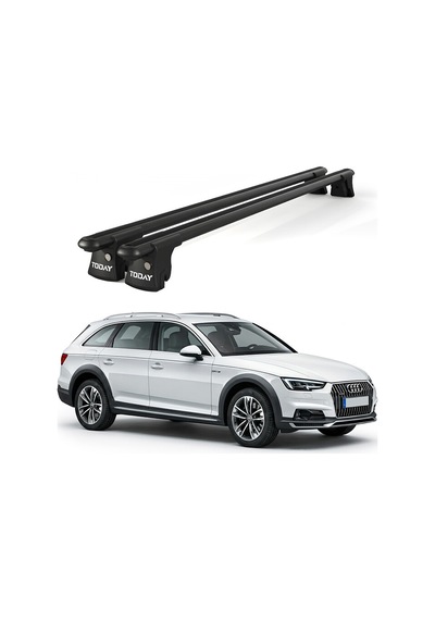 Trio-ı Audi A4 Allroad 2015 Ve Sonrası Uyumlu Siyah Kilitli Ara Atkı 120cm Port Bagaj Tavan Barı