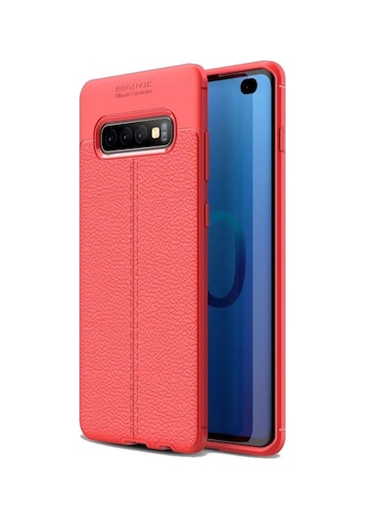 Samsung Uyumlu Galaxy S10+ Plus Deri Görünümlü Lux Niss Silikon Kilif 457445224