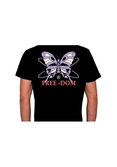 Freedom Özgürlük Kelebek Retro Tişört Unisex T-shirt 001