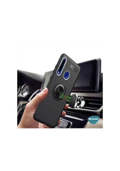 Microsonic Huawei P40 Lite E Kılıf Kickstand Ring Holder