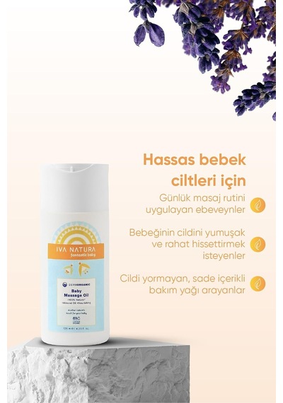 İva Natura Organik Bebek Yağınazik Besleme & Günlük Masaj Ritüeli Hassas Ciltler İçin