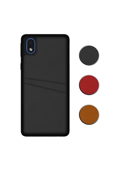 Fitcase Samsung Uyumlu Galaxy A01 Core Kilif Proda Deri Çift Kartlik Cep 500640610