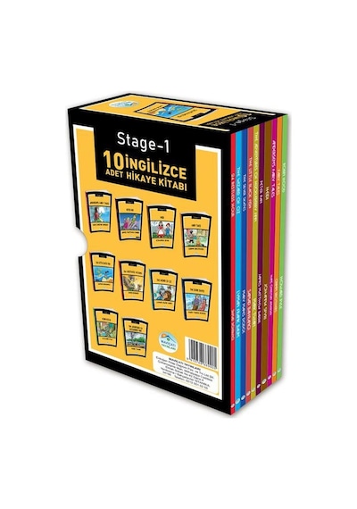Stage 1 İngilizce Hikaye Seti - 10 Kitap Takım- Mavi Çatı Yayınları