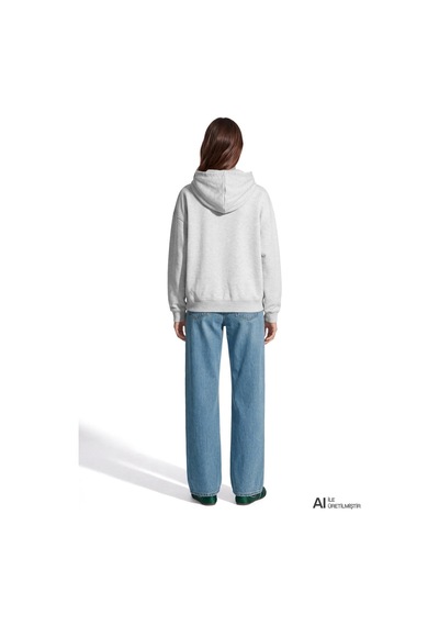 Mavi Logo Sweatshırt Light Grey Melange Gri Kadın Sweatshirt M1s20141-88467
