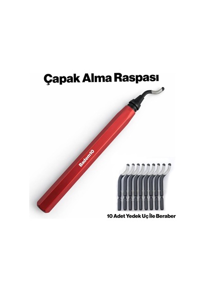 Çapak Alma Raspa 11 Parça Profesyonel Set Metal Yüzey Temizleme Eğe Kazıma Zımpara Seti