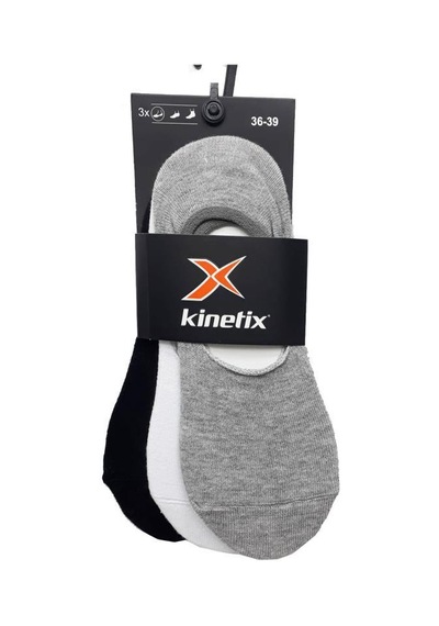 Kınetıx Dellıah-b 3lu Babet Corap 36-40 Siyah Beyaz Grı Sıyah