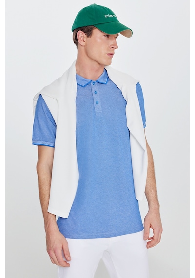 Ac&Co / Altınyıldız Classics 4A4820200047Sabm Düğmeli Polo Yaka Cepsiz Slim Fit Erkek Tişört Saks Mavisi - Beyaz Saks Mavi Ac&Co / Altınyıldız Classics 4A4820200047Sabm Düğmeli Polo Yaka Cepsiz Slim Fit Erkek Tişört Saks Mavisi - Beyaz Saks Mavi