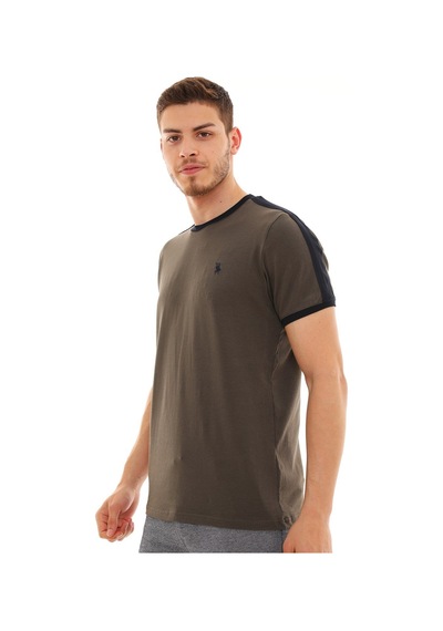 T8584 Dewberry Erkek T-shırt-haki Haki