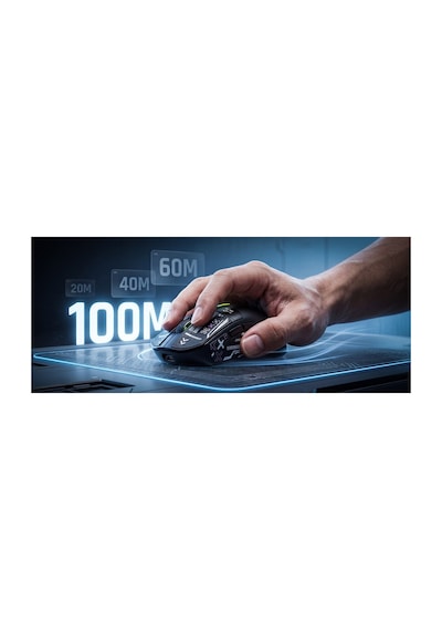 Gamebooster Sway Rgb 24000dpı Oled Triple Mode Siyah Gaming Mouse MT760L