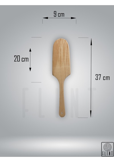 Gürgen Ağacı El Yapımı Tahta Ahşap Servis Spatula Çevirgeç 37 Cm