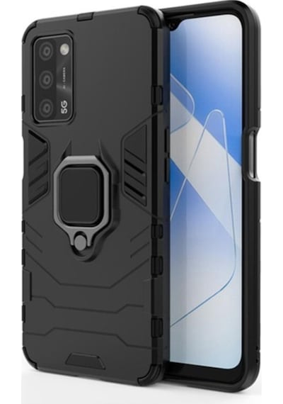 Microcase Oppo A55 Batman Yüzüklü Armor Kilif - Siyah 537570773
