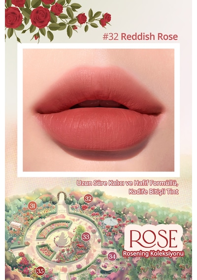 Peripera Ink Airy Velvet 32 Reddish Rose