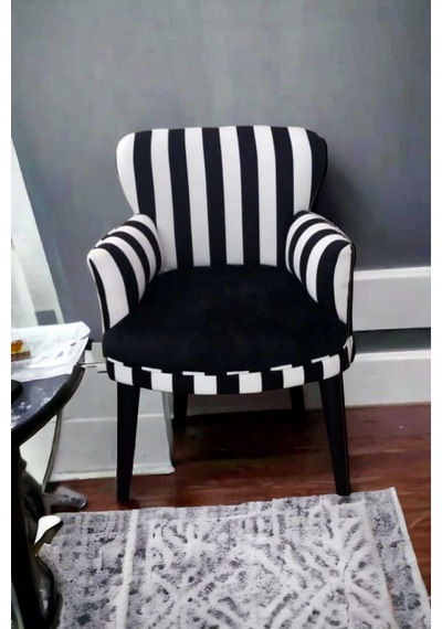 Çay Seti Koltuk Berjer - Cafe - Balkon - Bahçe Zebra Model Zebra