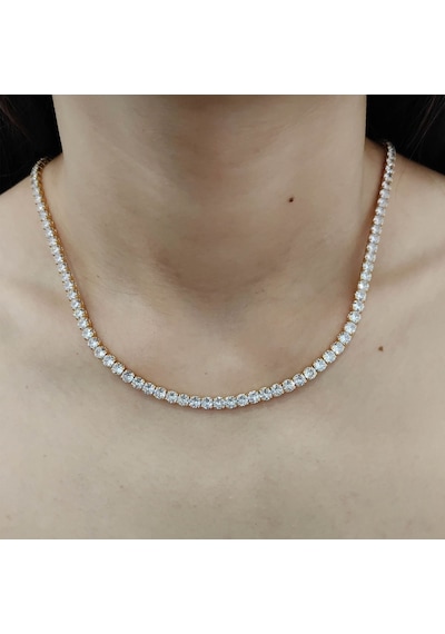 Chavin Gold Kap. 4Mm. Su Yolu Taşlı Kadın Kolye Zincir Ek18Sr-4 Çok Renkli