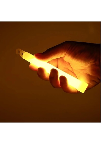 Asılabilir Glow Stick Lamba - Karanlıkta Yanan - 1 Adet Turuncu