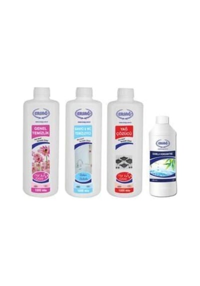 Ersağ Genel Temizlik + Banyo & Wc Temizleyici + Yağ Çöz + Damla Konsantre