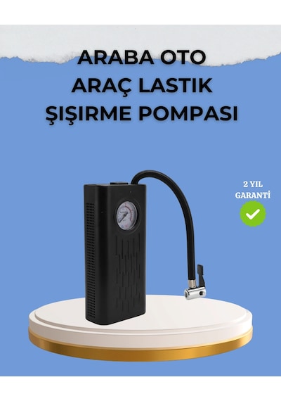 Çok Fonksiyonlu Dijital Gösterge Elektrikli Lastik Pompası Belirtilmemiş