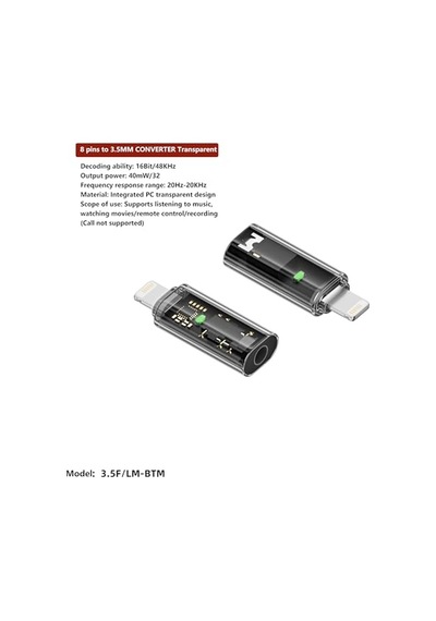 Lightning To Aux Kulaklık Çevirici Müzik Dinleme Mini Otg Dönüştürücü Otgal Genel