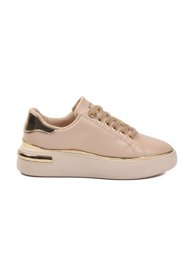 Bej Bağcıklı Hafif Kadın Sneaker Lady 029 Z Bej