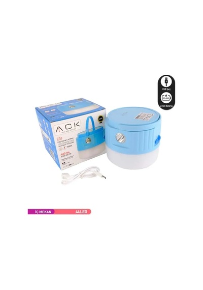 Ack Sarjli Dokunmatik 2 Kademeli Blue Gövde Fenerli Led Lamba 7500k 8w Ip20 Ac04-00130