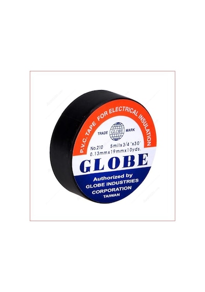 Globe 10 Adet  Elektrik İzolasyon Bandı / İzole Bant Siyah