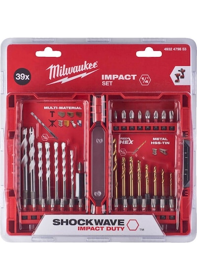 Milwaukee Darbeli Tornavida Matkap Ucu Seti 39 Parça 4932479853