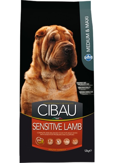 Cibau Adult Maxi Sensitive Kuzu Etli Hassas Büyük Irk  Yetişkin Köpek Maması 12 KG