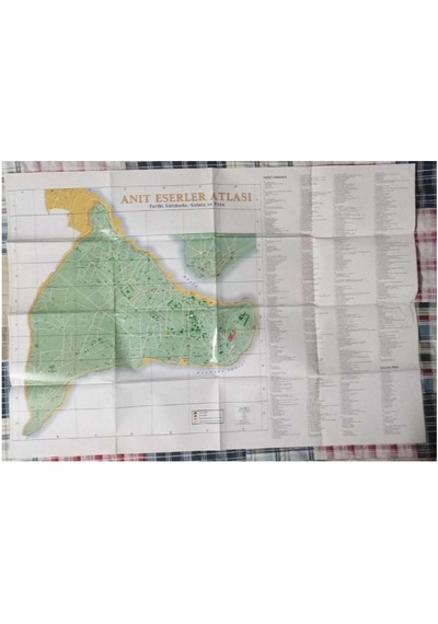 İstanbul'a Bağlı Belediyeler Ve Anıt Eserler Atlası - Atlas Dergisi Eki Map Harita