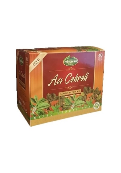 Mindivan Acı Çehreli Karışık Bitki Süzen Poşet Çay 40 x 1.5 G
