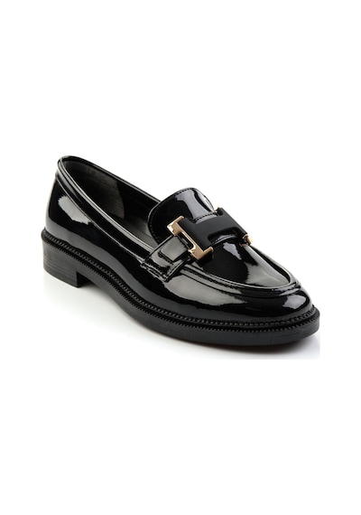 Bambi Siyah Kadın Loafer Ayakkabı K01216100008 Siyah