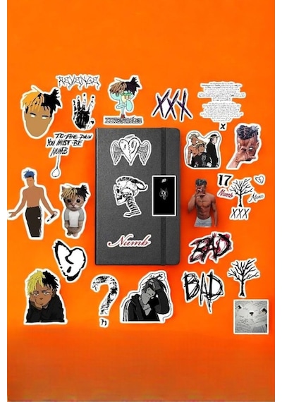 Lexroo Xxxtentacion Sticker Paketi/bullet Journal Defter Çıkartma Diğer