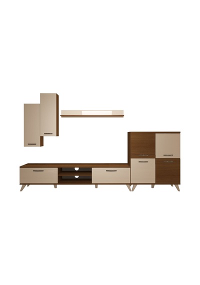 Decoraktiv Eko 6 Mdf Dvd Retro Tv Ünitesi Tv Sehpası Ceviz - Beyaz