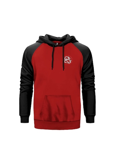 Dragon Karate Kırmızı Renk Reglan Kol Sweatshirt Kırmızı