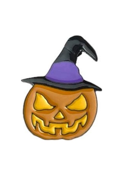 Cadılar Bayramı Bal Kabağı Halloween Hediyelik Rozet 1924