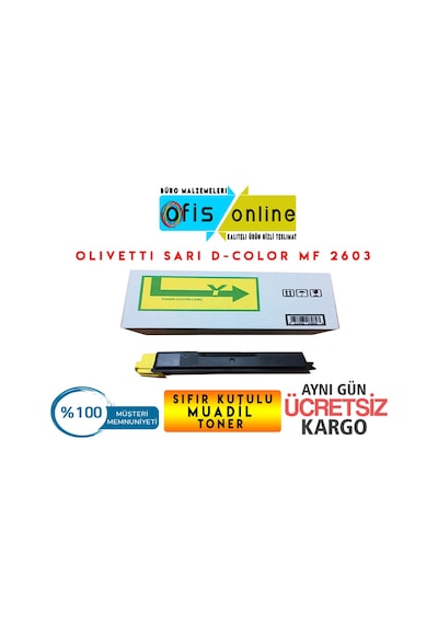 Olivetti Uyumlu Sarı Toner D-Color Mf 2603-2604-2614 P2026