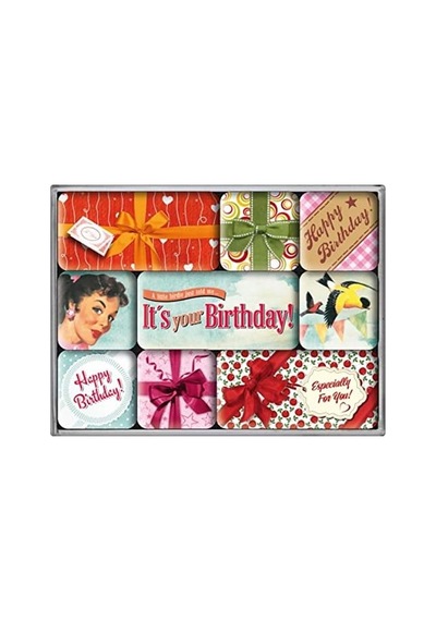 Nostalgic Art Say It Happy Birthday Magnet Set 45273814
