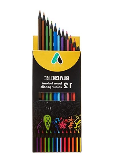 12 Renkli Parlak Boya Kalemi Seti 124-Pembe