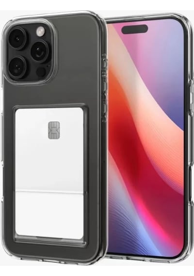 Newface Apple İphone 16 Pro Kılıf Kart Şeffaf Silikon - Şeffaf