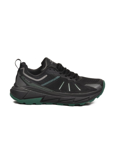 Slazenger Siyah Fileli Hafif Esnek Erkek Spor Ayakkabı Warren M Siyah-siyah