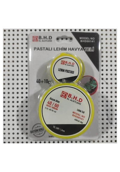B.h.d Pastalı Lehim Havya Teli 40 Gr Tel 10 Gram Pasta Kalınlık 1.2 Mm Kod:bhd00141