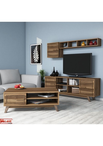 Variant Ayla Tv Ünitesi Ve Orta Sehpa Takımı - Ceviz
