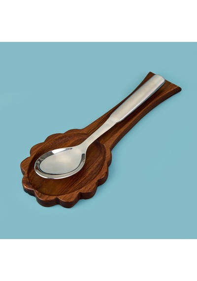 Akasya Kaşık Altlığı - Kahverengi - 32 Cm