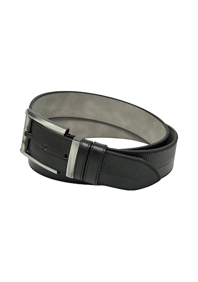 Süzer Deri 4.5 Cm. Spor Model Suni Deri Kenarları Dikişli Unisex Kot Pantolon Kemer Siyah Siyah