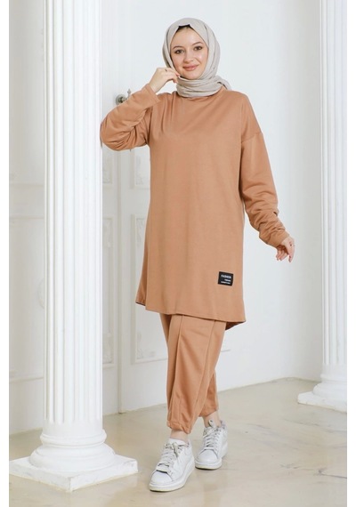 Tesettür 2li Takım - Camel Camel