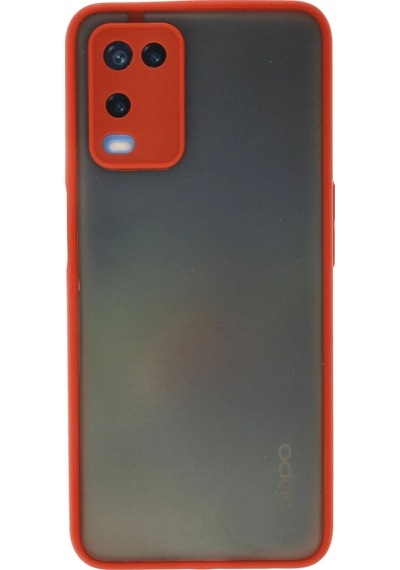 Newface Oppo A54 4g Kılıf Montreal Silikon Kapak Semeglbl - 62 - Kırmızı