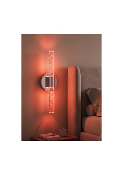 Bubbleflux Dubble Small 31 Cm Modern Tasarım Led Aplik - Duvar Lambası - Gümüş - Elektrikli - Rgb Kumandalı Gümüş Rgb Elektrikli Kumandalı